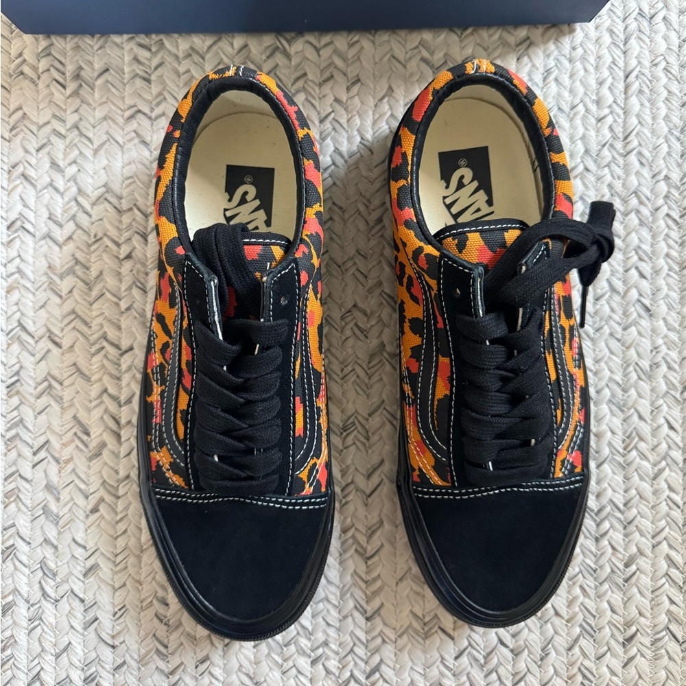 NWT Vans Premium Old School Music Collection Leopard Sneakers Size W 8.5/ M 7